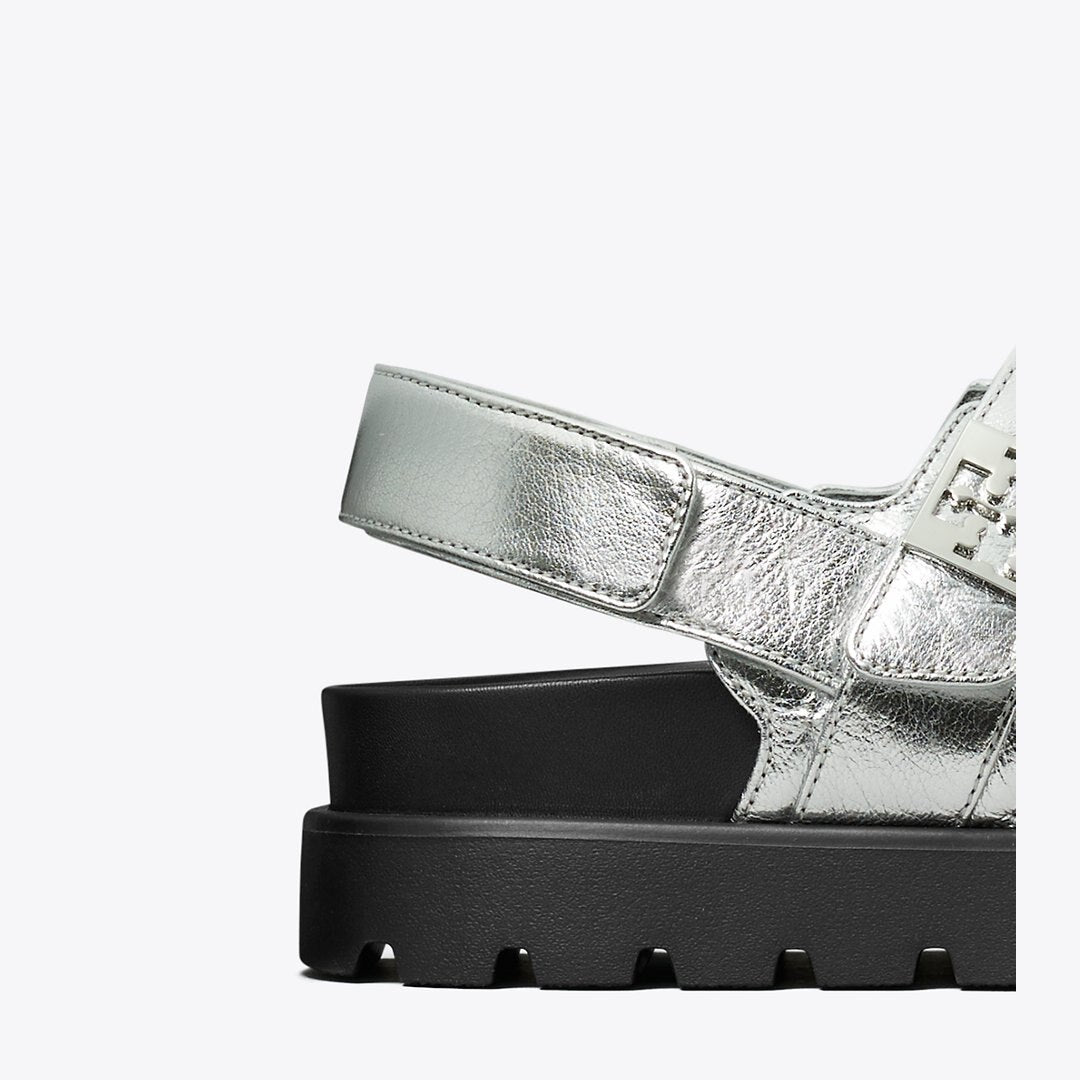 Tory Burch Mellow Sport Sandal SILVER / PERFECT BLACK / SILVER