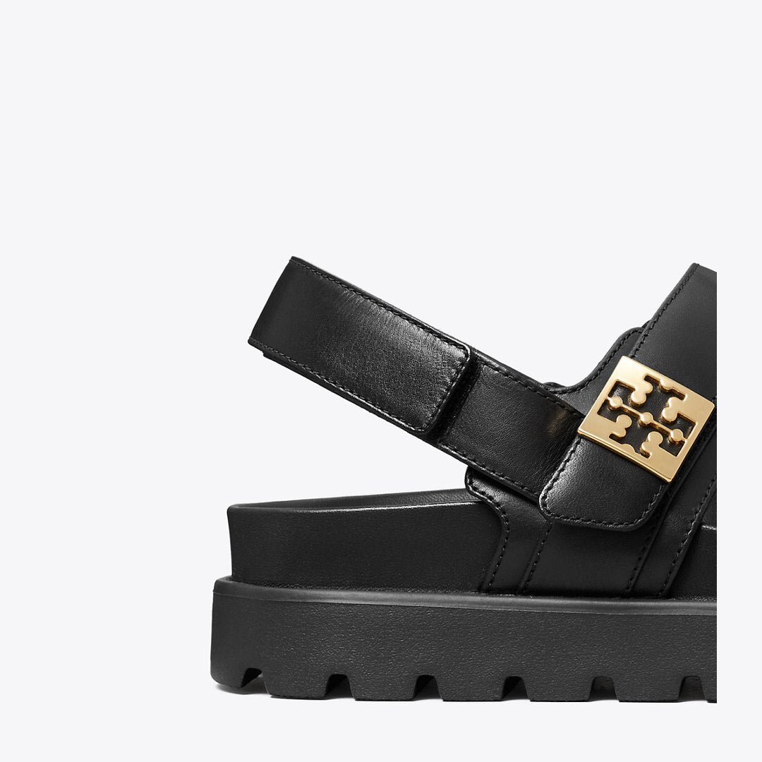 Tory Burch Mellow Sport Sandal PERFECT BLACK / GOLD