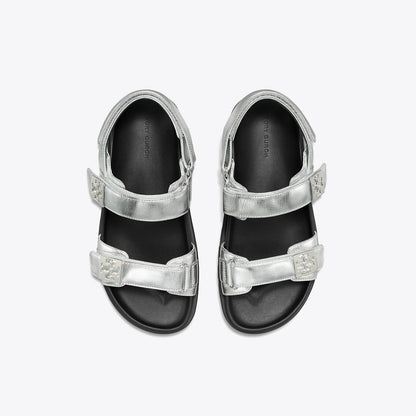 Tory Burch Mellow Sport Sandal SILVER / PERFECT BLACK / SILVER