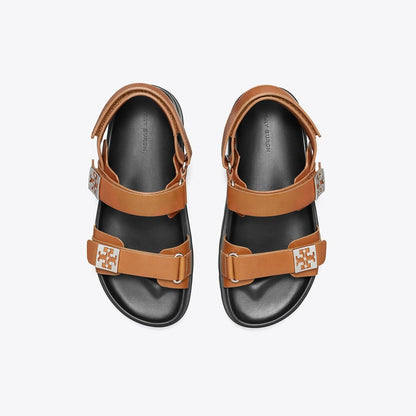 Tory Burch Mellow Sport Sandal CUOIO / PERFECT BLACK / SILVER