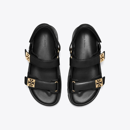 Tory Burch Mellow Sport Sandal PERFECT BLACK / GOLD