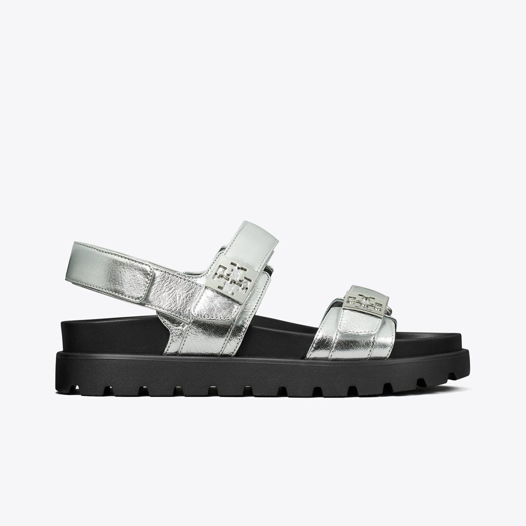 Tory Burch Mellow Sport Sandal SILVER / PERFECT BLACK / SILVER