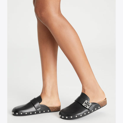 Tory Burch Mellow Studded Mule PERFECT BLACK