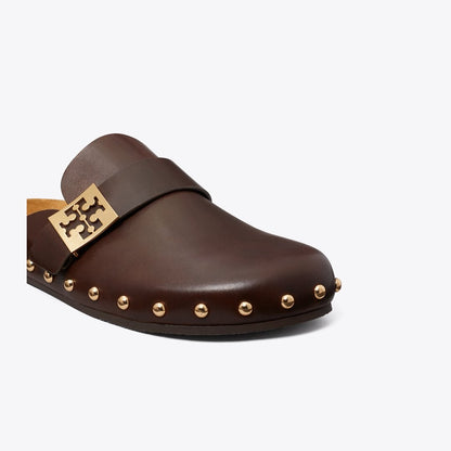 Tory Burch Mellow Studded Mule DEEP MOCHA / GOLD