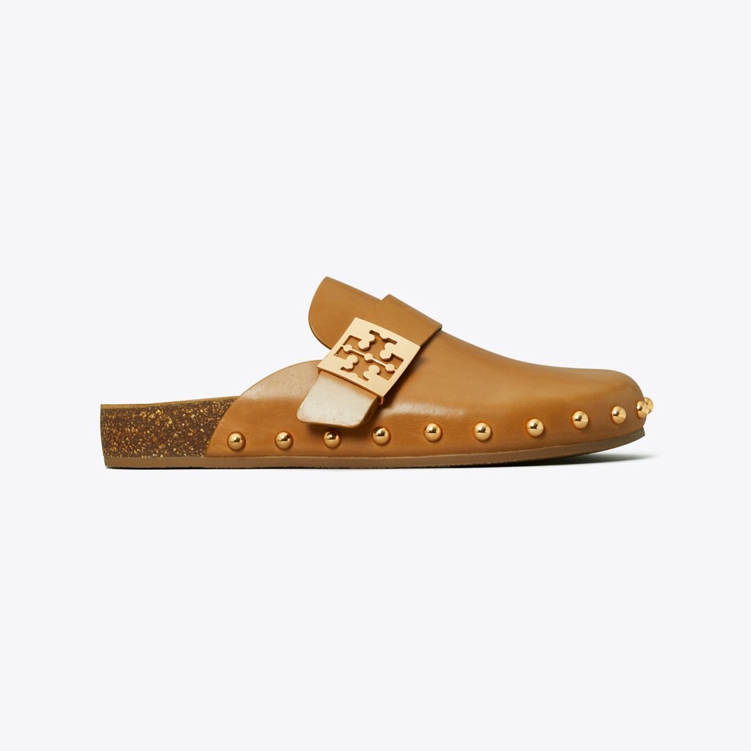 Tory Burch Mellow Studded Mule CARAMEL CORN / GOLD