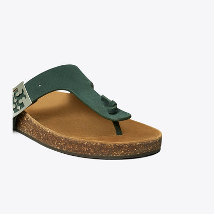 Tory Burch Mellow T-Strap Sandal WARM TEAL / LIGHT TEAK