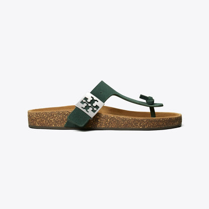 Tory Burch Mellow T-Strap Sandal WARM TEAL / LIGHT TEAK
