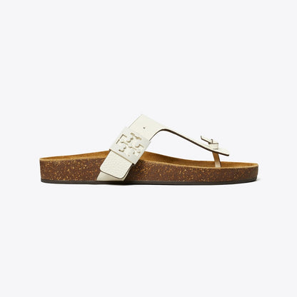 Tory Burch Mellow T-Strap Sandal BLANC / LIGHT OAK