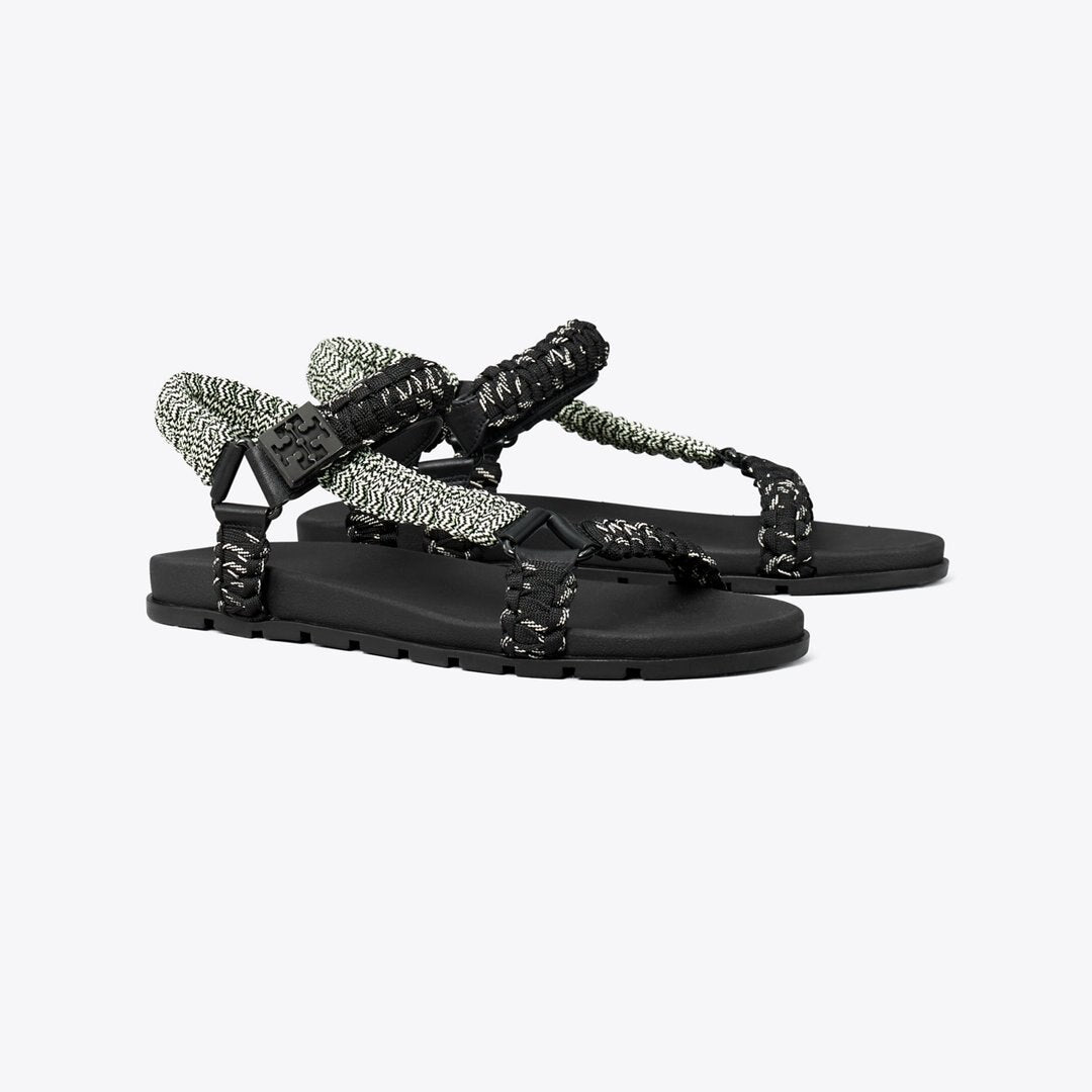Tory Burch Mellow Trail Rope Sandal PERFECT BLACK MULTI / PERFECT BLACK