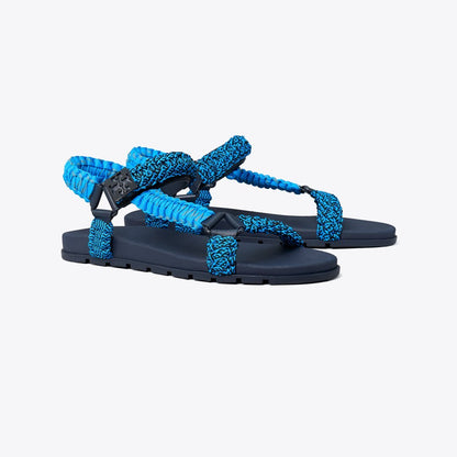 Tory Burch Mellow Trail Rope Sandal BLUE MULTI / NEW NAVY