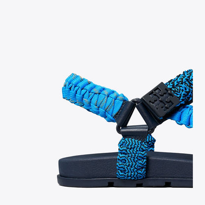 Tory Burch Mellow Trail Rope Sandal BLUE MULTI / NEW NAVY