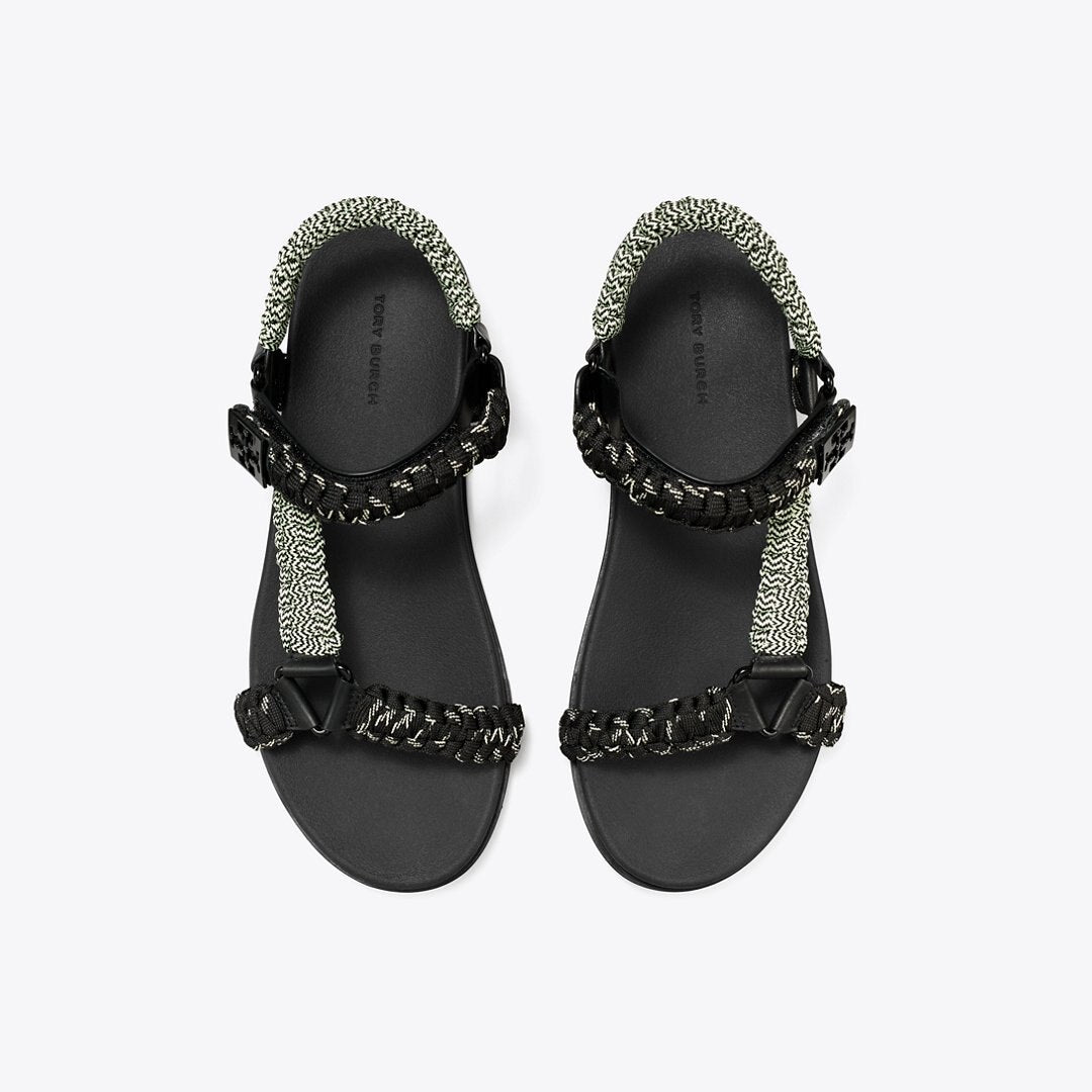 Tory Burch Mellow Trail Rope Sandal PERFECT BLACK MULTI / PERFECT BLACK