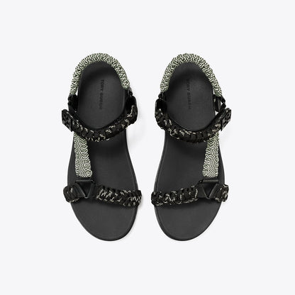 Tory Burch Mellow Trail Rope Sandal PERFECT BLACK MULTI / PERFECT BLACK