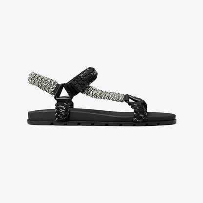 Tory Burch Mellow Trail Rope Sandal PERFECT BLACK MULTI / PERFECT BLACK