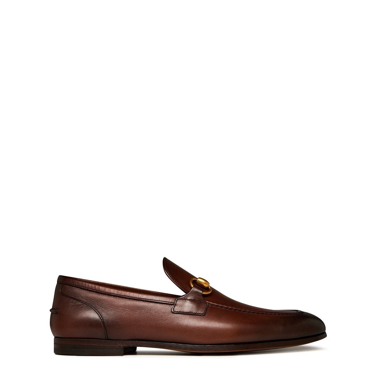  Men's Horsebit Leather Jordaan Loafers Brown