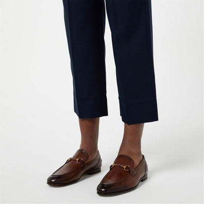  Men's Horsebit Leather Jordaan Loafers Brown