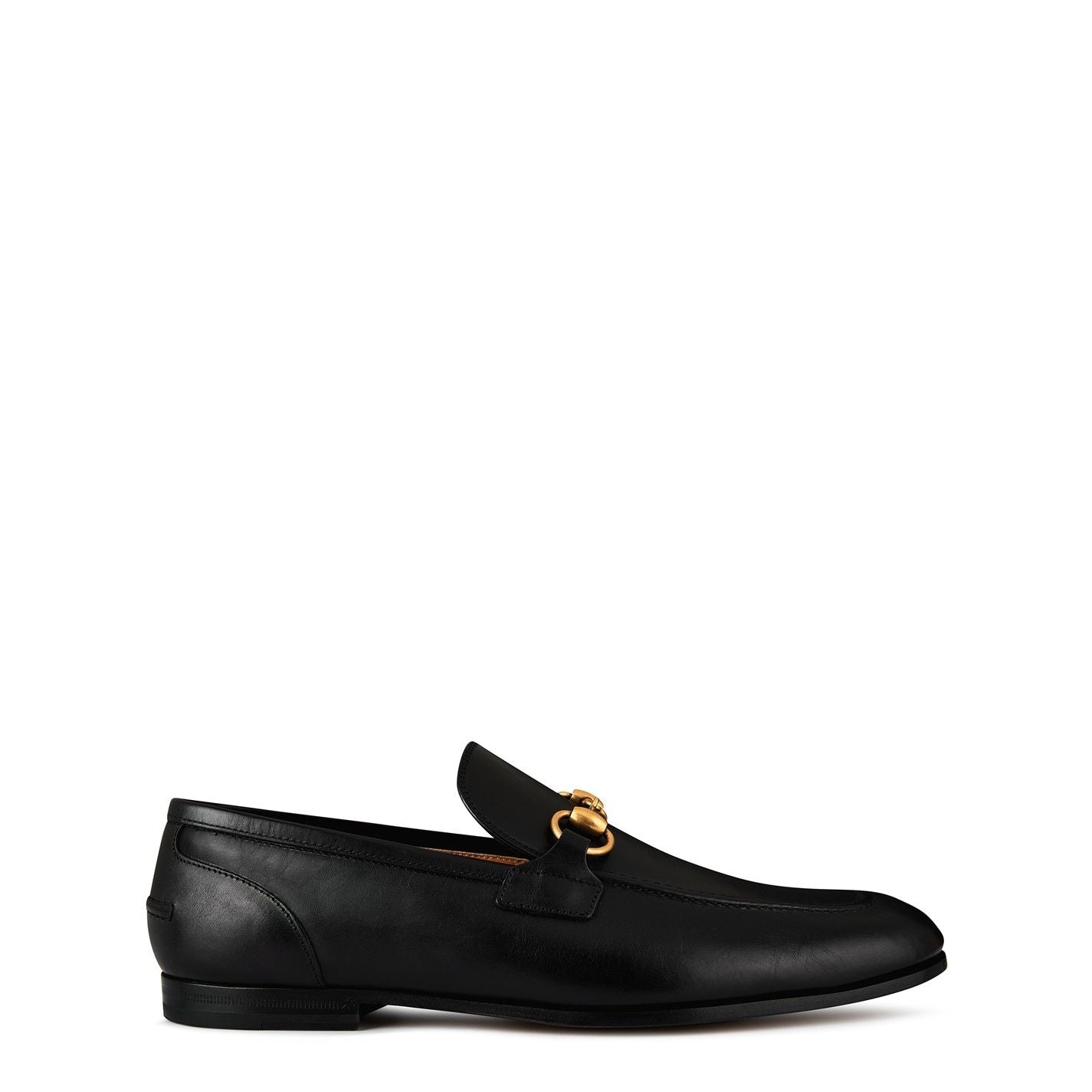  Men's Horsebit Leather Jordaan Loafers Nero