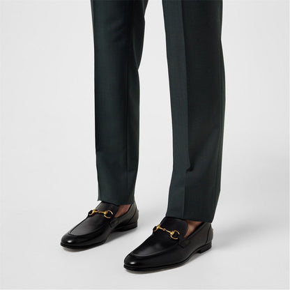  Men's Horsebit Leather Jordaan Loafers Nero