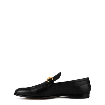 Men's Horsebit Leather Jordaan Loafers Nero