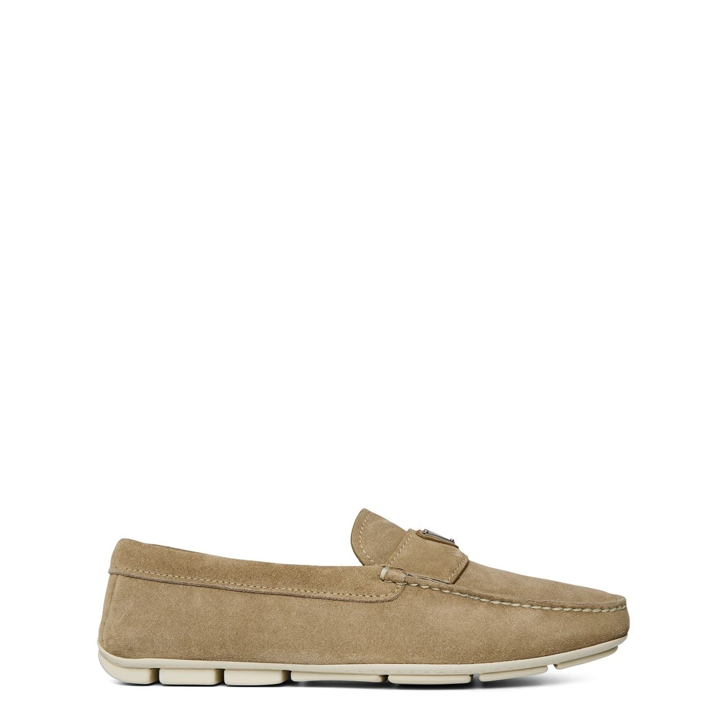  Men'S Leather Drive Loafers Desert Beige