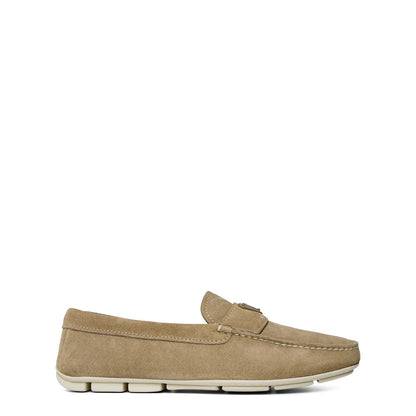  Men'S Leather Drive Loafers Desert Beige