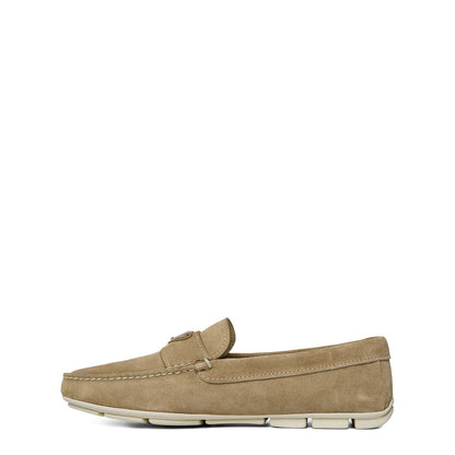 Men'S Leather Drive Loafers Desert Beige