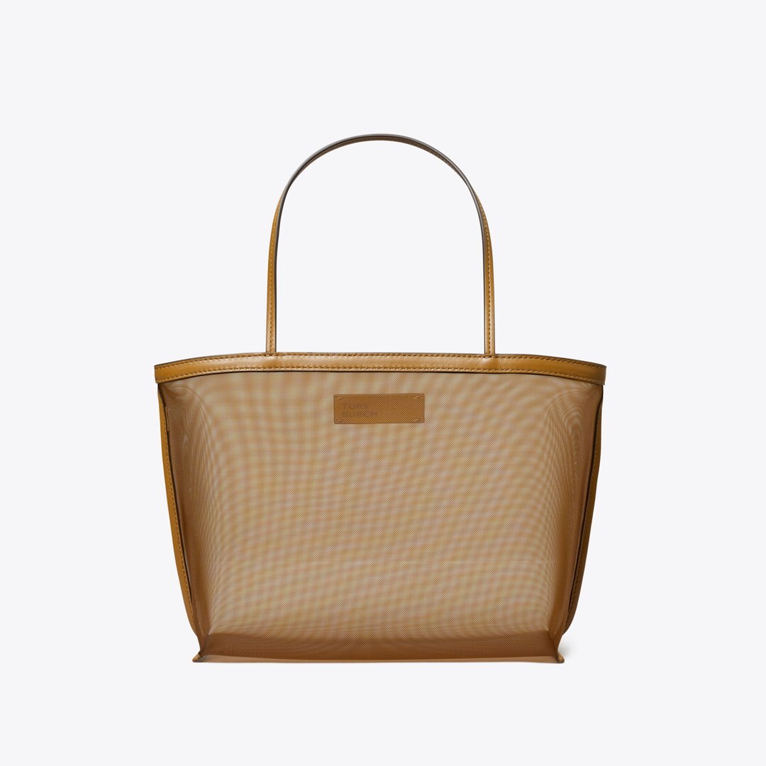 Tory Burch Mesh Tote Cuoio