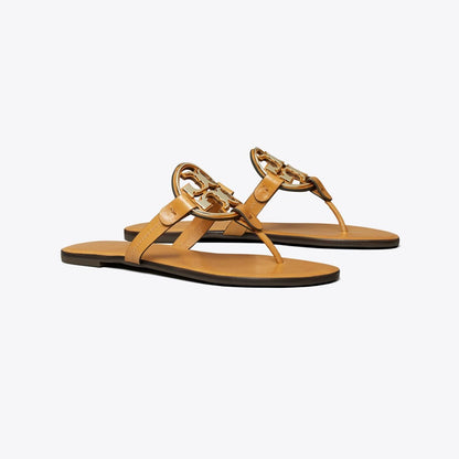 Tory Burch Metal Miller Sandal WALNUT / GOLD