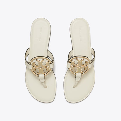 Tory Burch Metal Miller Sandal LIGHT CREAM / GOLD