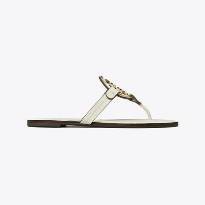Tory Burch Metal Miller Sandal LIGHT CREAM / GOLD