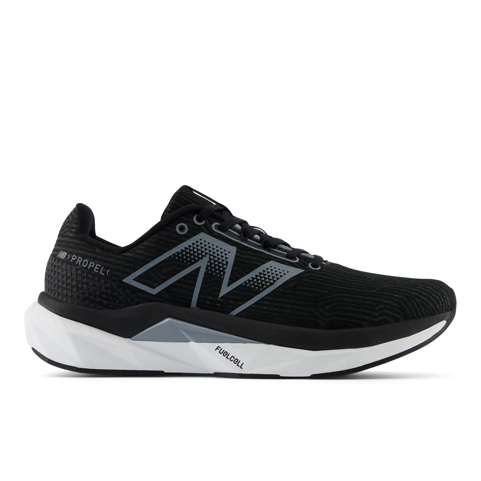 New Balance Fuelcell Propel V5 Black With Nb 103 White And Steel Black With Nb 103 White And Steel