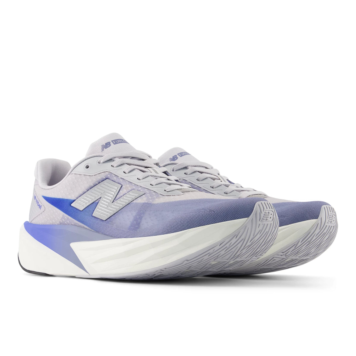 New Balance Cool Skies Fuelcell Rebel V5 Pearl Grey with Dusk Shower and Blue Bird