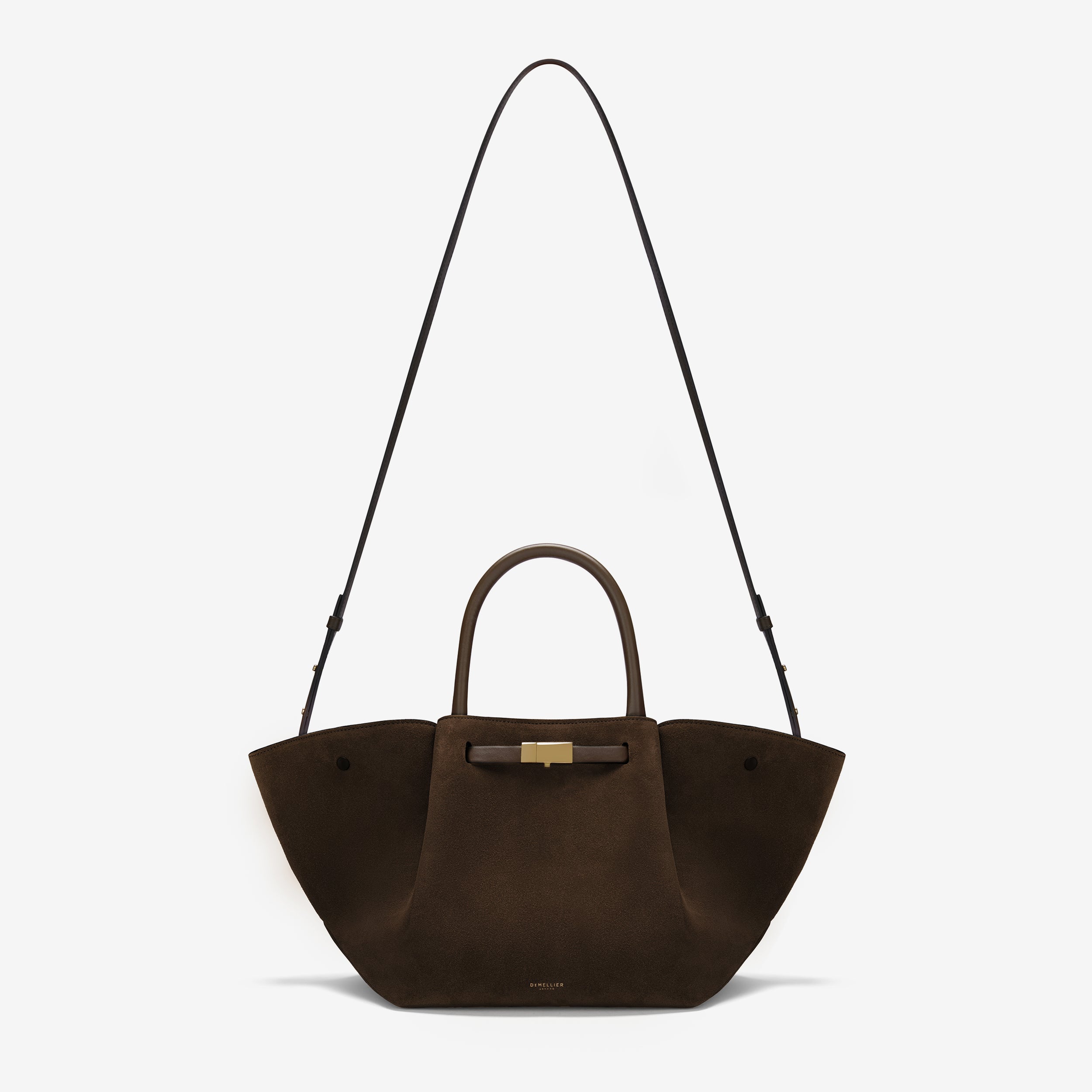 DeMellier The Midi New York mocha suede & mocha smooth