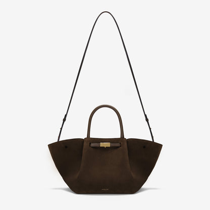 DeMellier The Midi New York mocha suede & mocha smooth