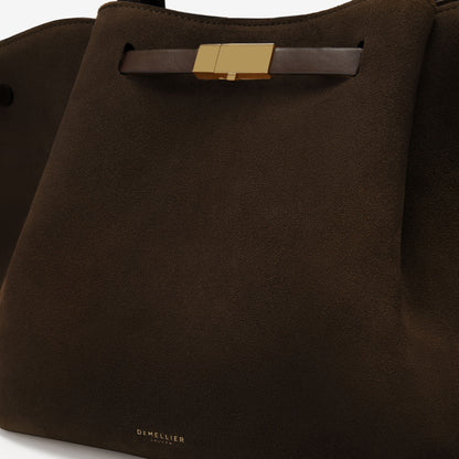 DeMellier The Midi New York mocha suede & mocha smooth
