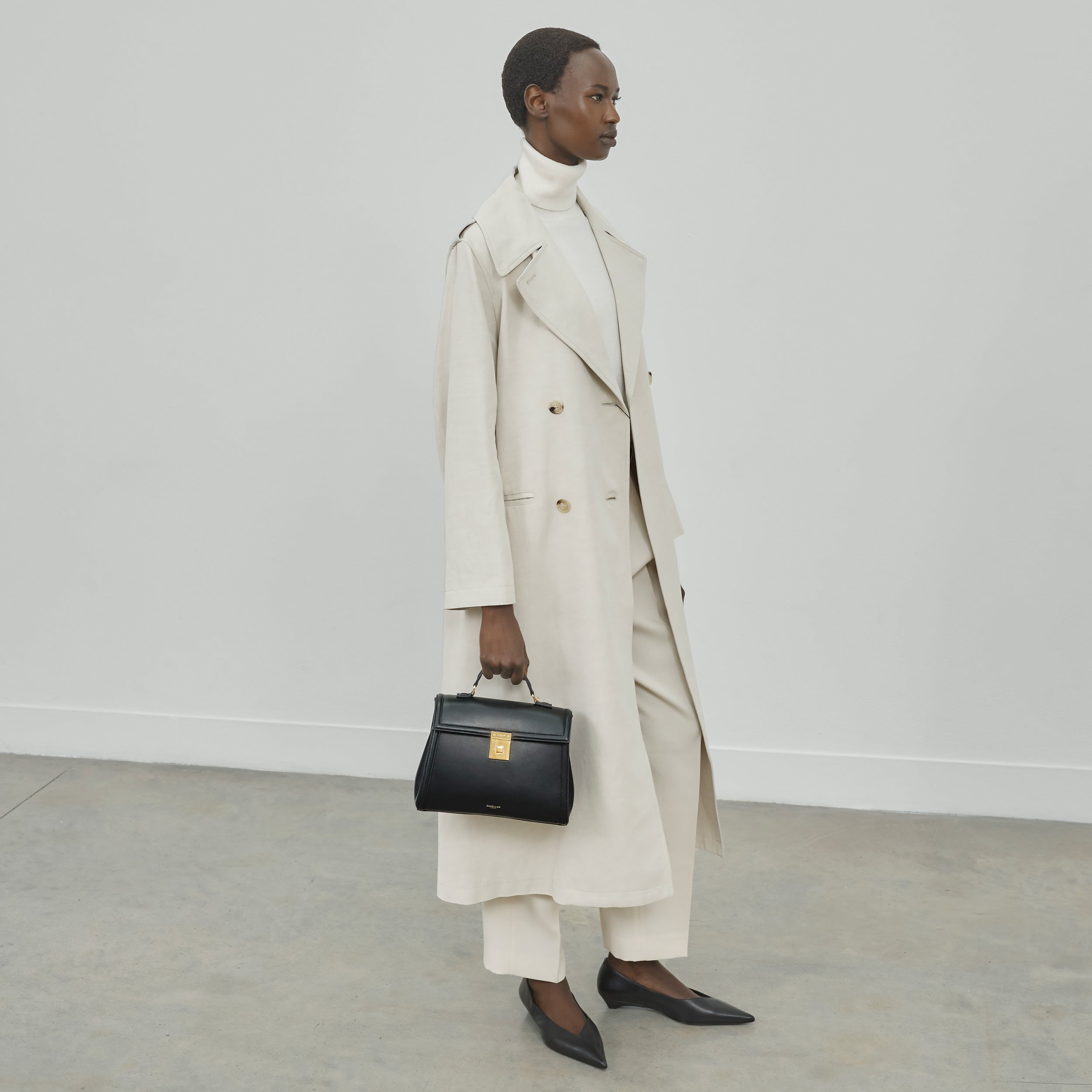DeMellier The Midi Paris natural lizard-effect