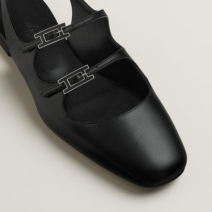  Hermes Mila Slingback Noir