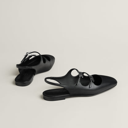  Hermes Mila Slingback Noir
