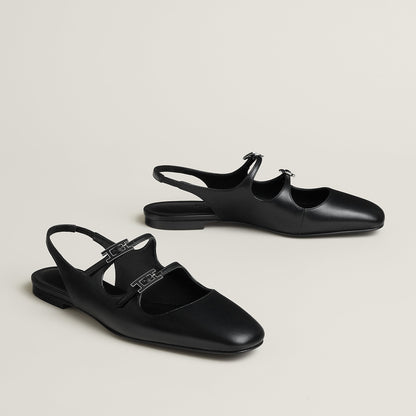  Hermes Mila Slingback Noir