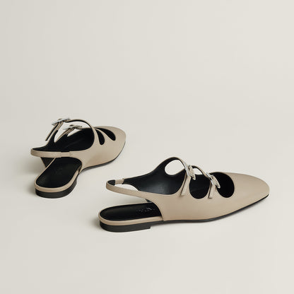 Hermes Mila Slingback Beige Nomade