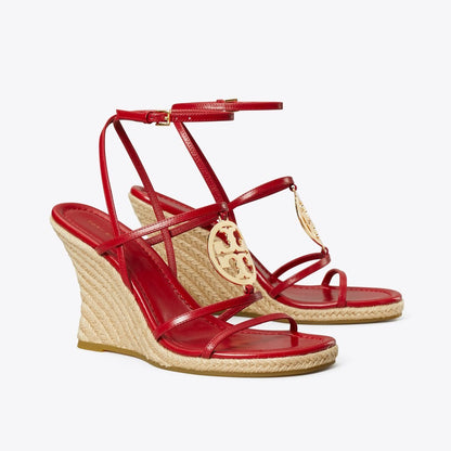 Tory Burch Miller Capri Espadrille Wedge TORY RED / GOLD