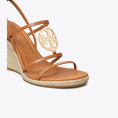 Tory Burch Miller Capri Espadrille Wedge CARAMEL CORN / GOLD