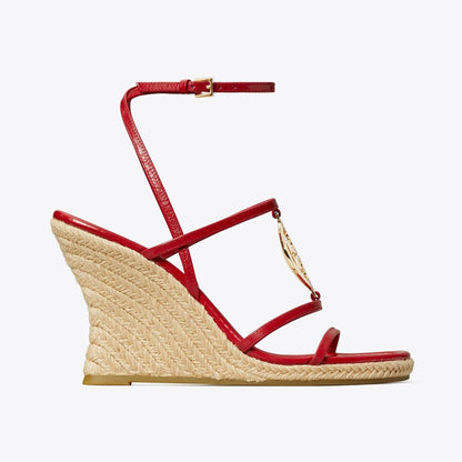 Tory Burch Miller Capri Espadrille Wedge TORY RED / GOLD