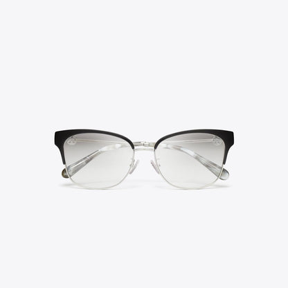 Tory Burch Miller Cat-Eye Eyeglasses SILVER/BLACK