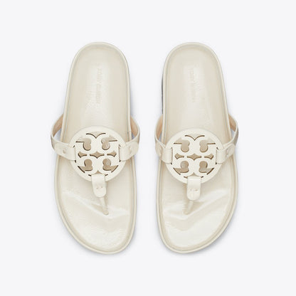 Tory Burch Miller Cloud Lug Sandal NEW CREAM / PERFECT BLACK