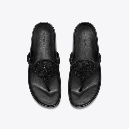 Tory Burch Miller Cloud Pav Knotted Sandal PERFECT BLACK