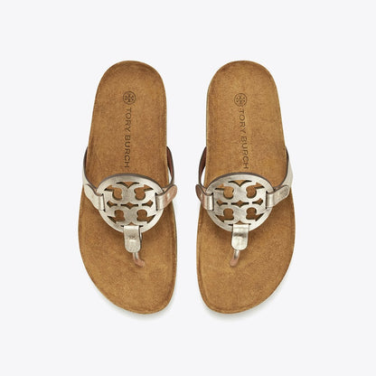 Tory Burch Miller Cloud Sandal Spark Gold / Natural