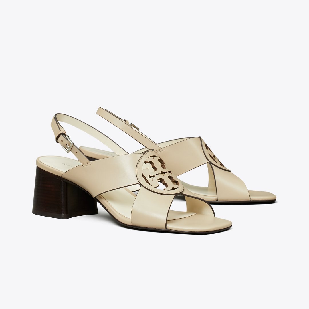Tory Burch Miller Heeled Sandal STONE GRAY