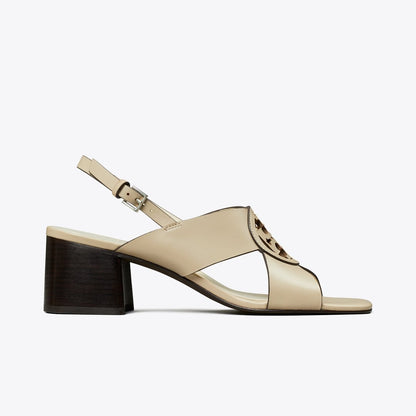 Tory Burch Miller Heeled Sandal STONE GRAY
