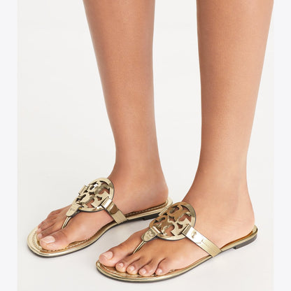 Tory Burch Miller Metallic Sandal GOLD
